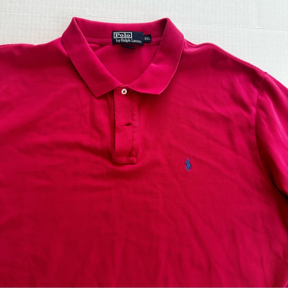 Polo By Ralph Lauren Polo Shirt Size XXL/TTG Solid Pink Short Sleeve 100% Cotton